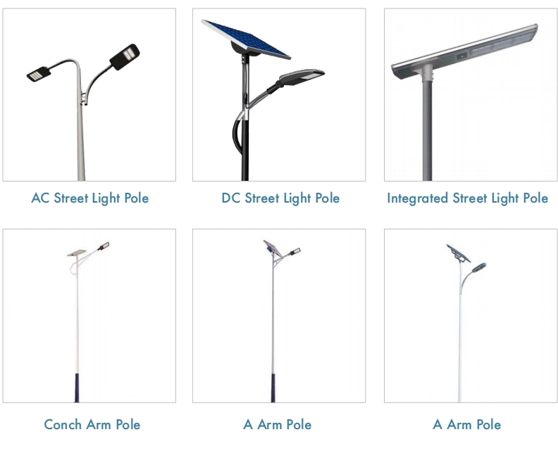 3-12m Hot DIP Galvanized Lighting Pole for Street Light